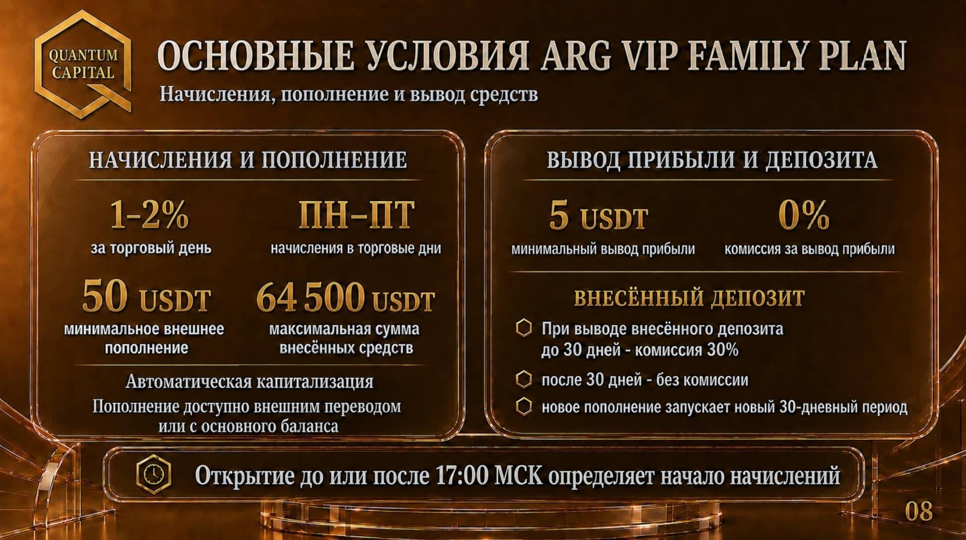 Quantum Capital тарифные планы